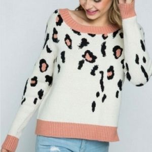 Leopard Pullover Sweater